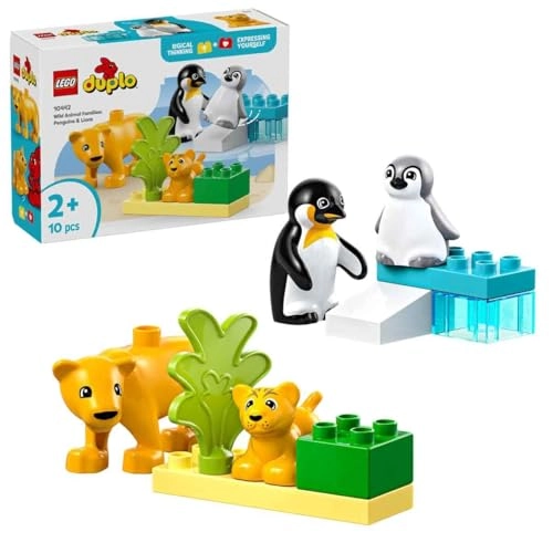 Wild Animal Families (10442) - Penguins & Lions Educational Montessori Toy