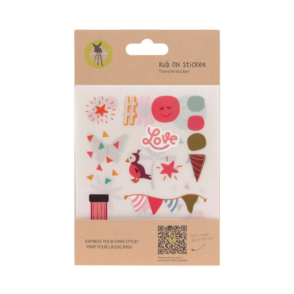 Lassig Sticker Rub On Happy Sticker Book 2 pcs