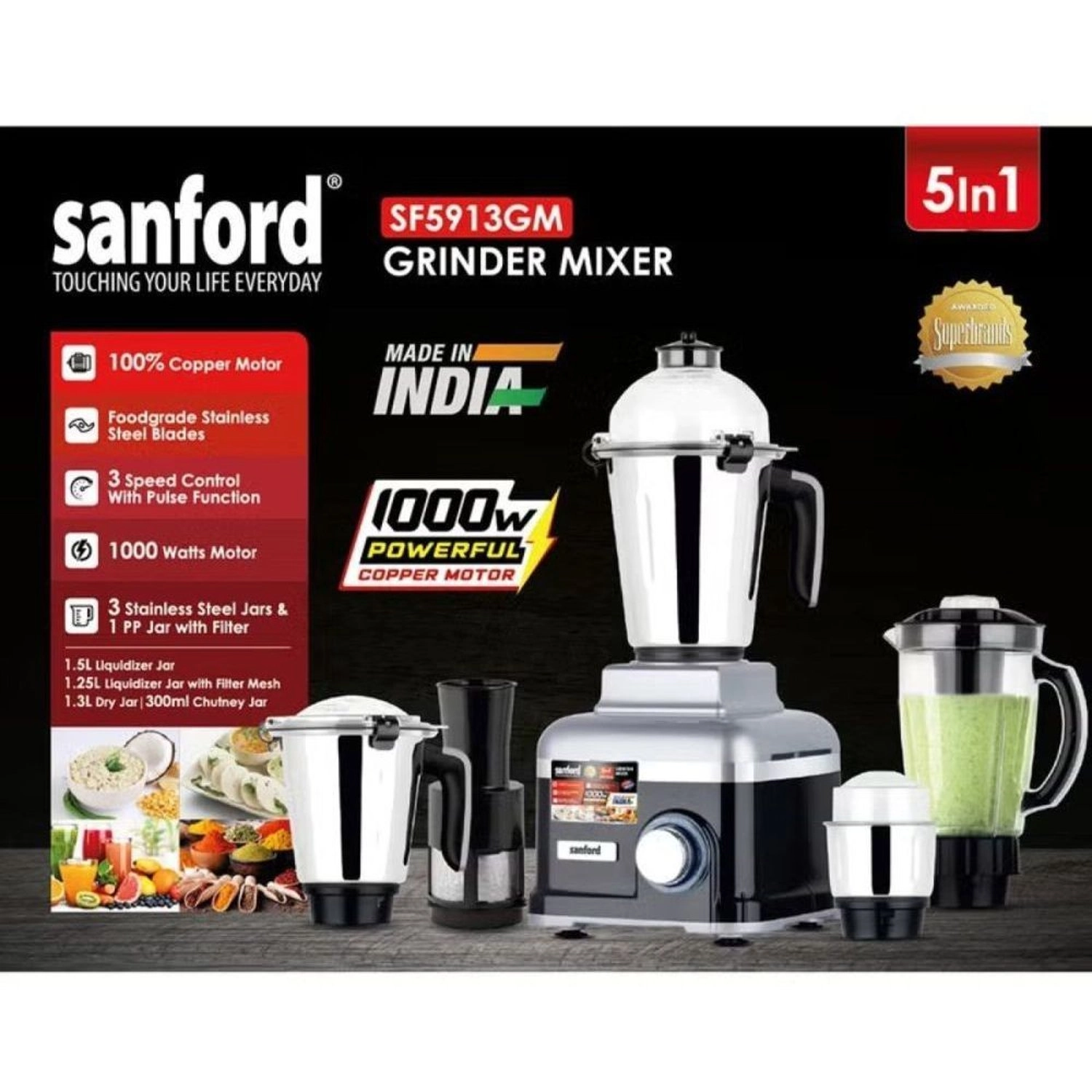 SF5913GM BS - 1.5 L 1000 W