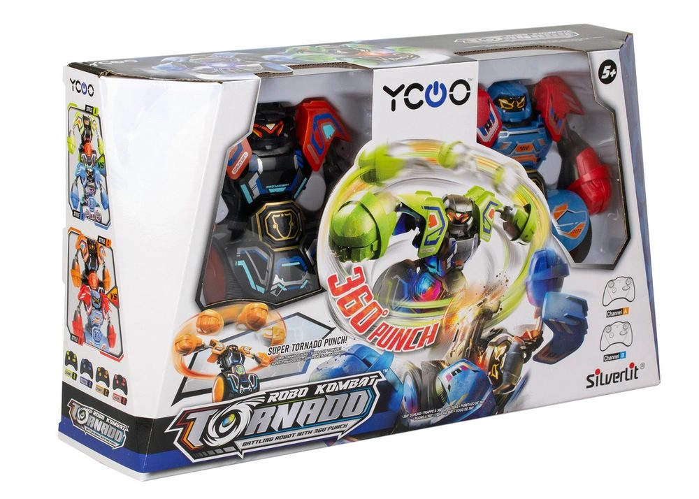 Robo Kombat Mega - Twin Pack 2 Robots 2 Infrared Remote Controls Bundle