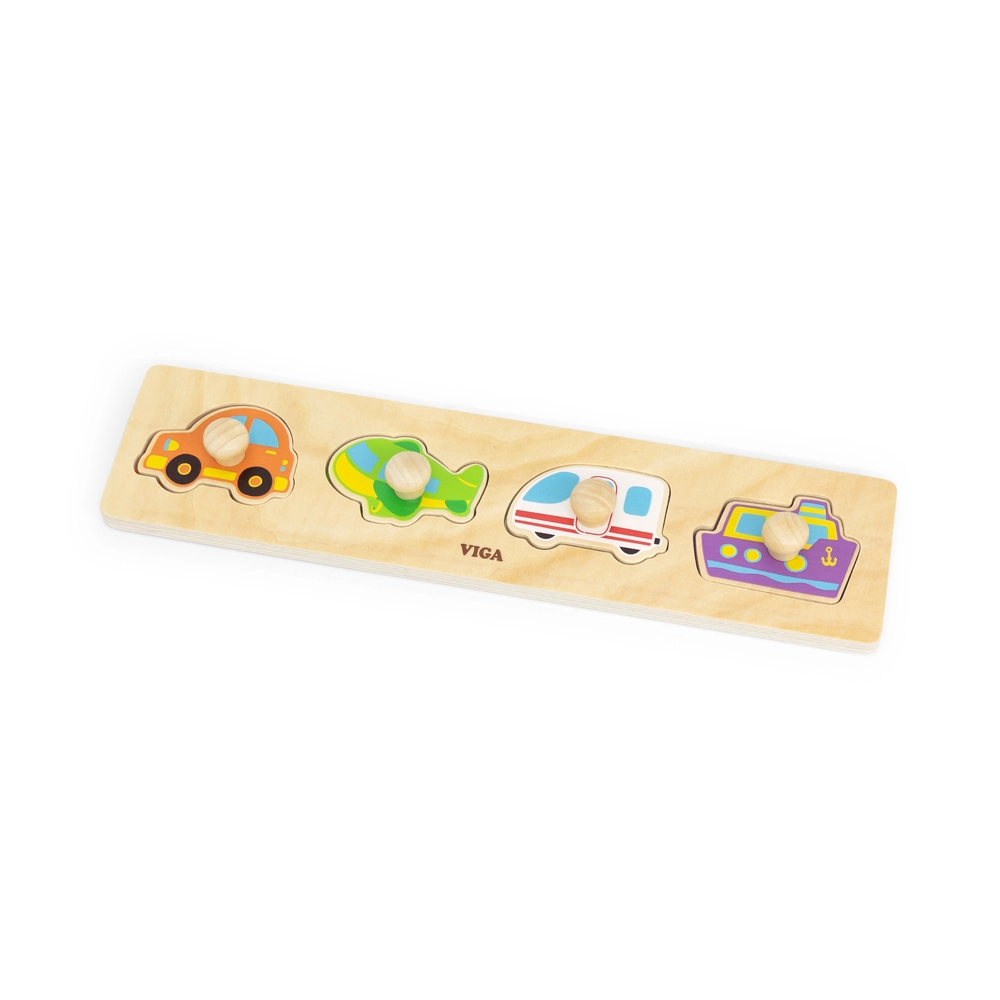 Transportation Wooden Puzzle (SW-44534) - 4 pcs