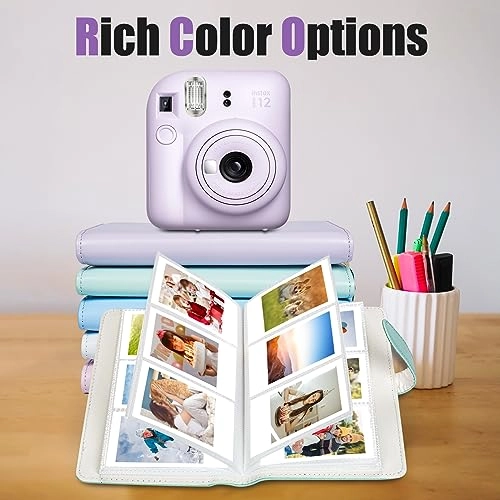 2x3" 108 Pockets Faux Leather PVC Photo Album