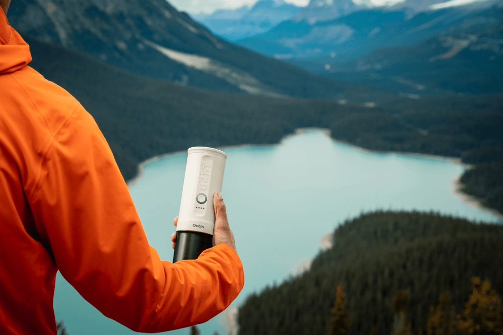 Nano Portable Espresso Machine - ground coffee and coffee capsules