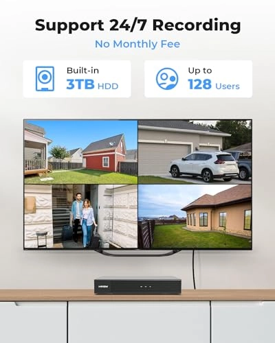 USNVR301-08S3-P8+800S6C4-3TB - 8 channels