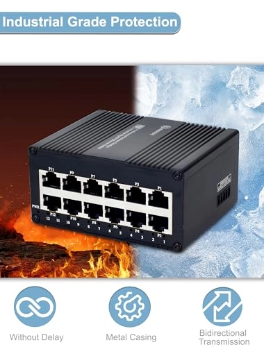 12 Gigabit Ports(NON POE) 12-ports