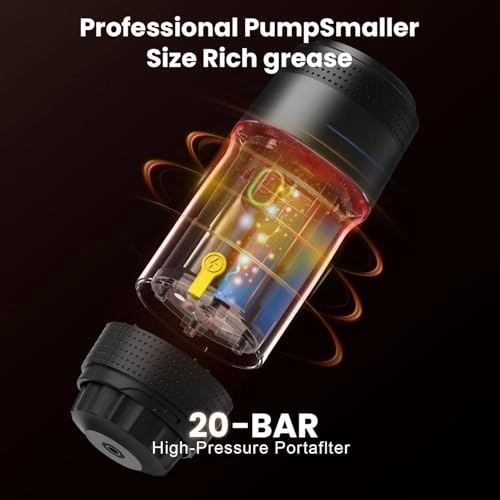Portable Electric Espresso Machine - 77 g ground coffee capsules