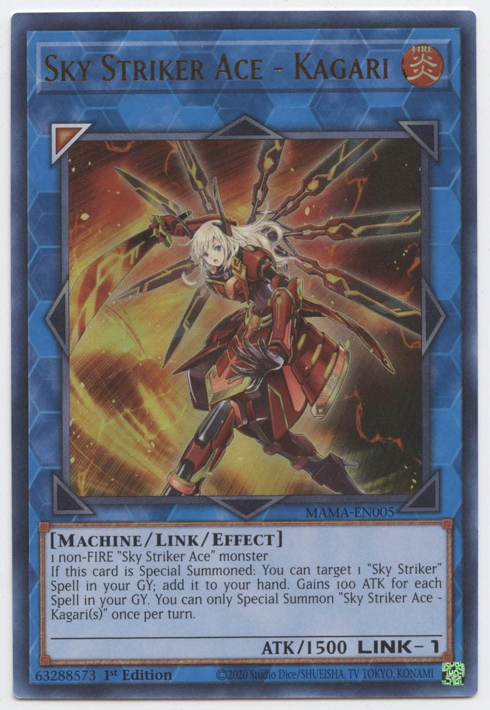 Yu-Gi-Oh! Sky Striker Ace Kagari MAMA-EN005