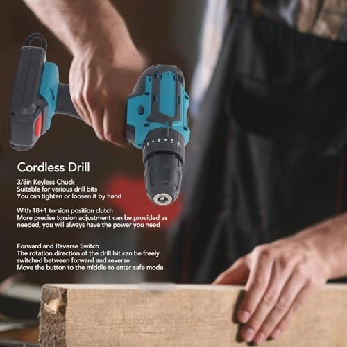 Cordless Drill - 1500mAh 21V
