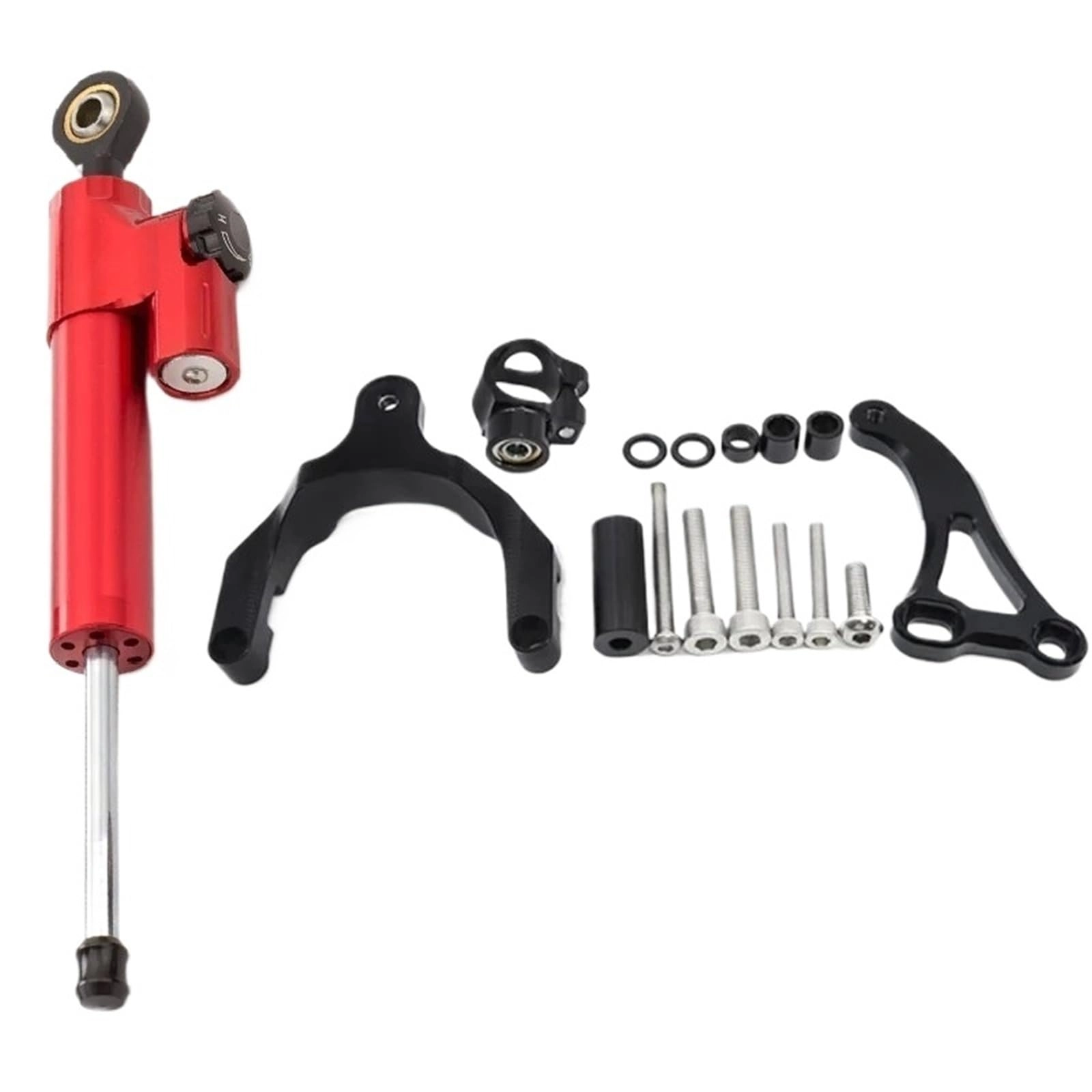 HJTEDHE Steering Damper Bracket Mount Support - CNC Red Fit for GSXS750 2017-2024