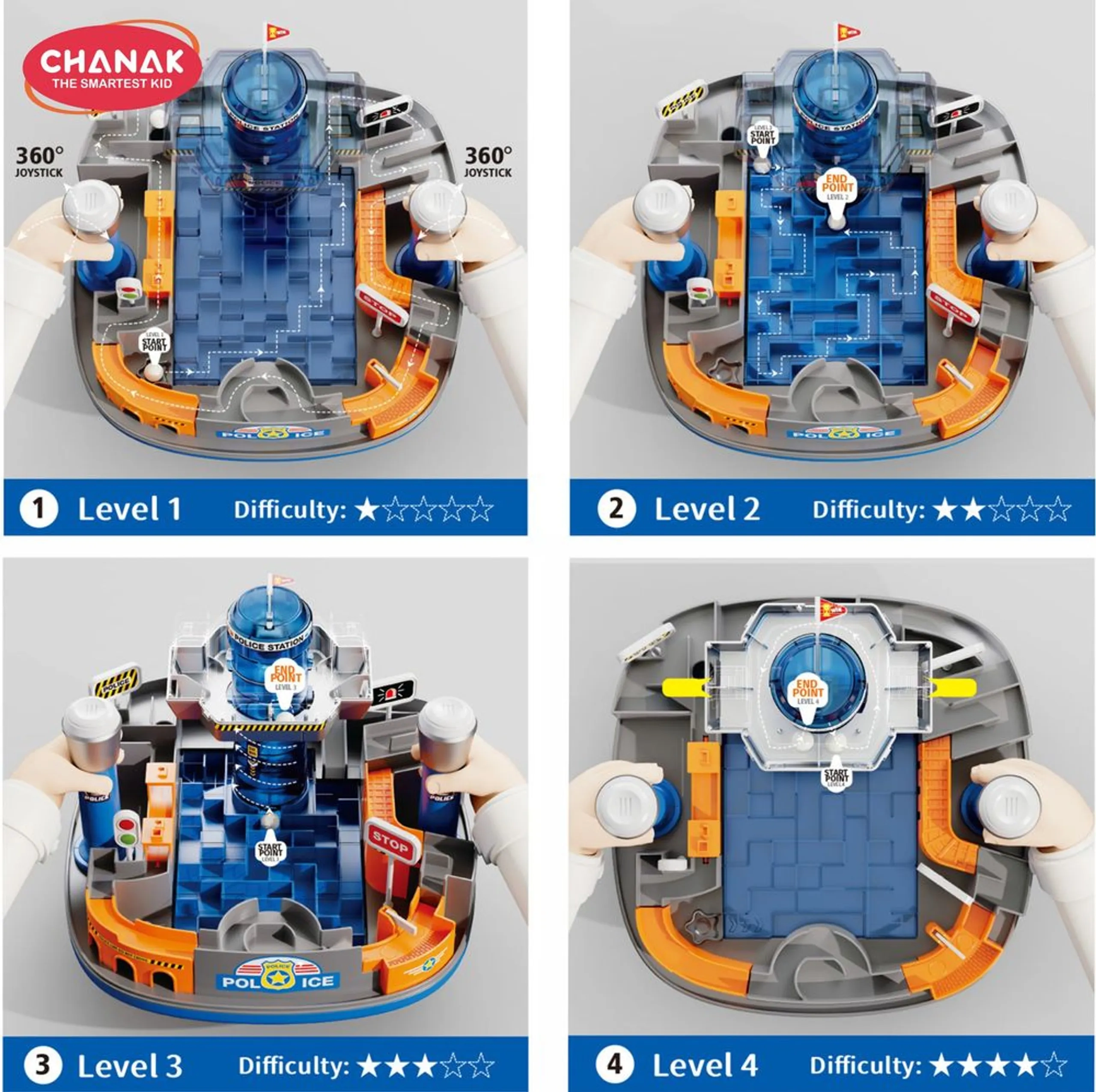 Police Maze Tower 3D Puzzle (46966191-MKD220A) - 16 pcs