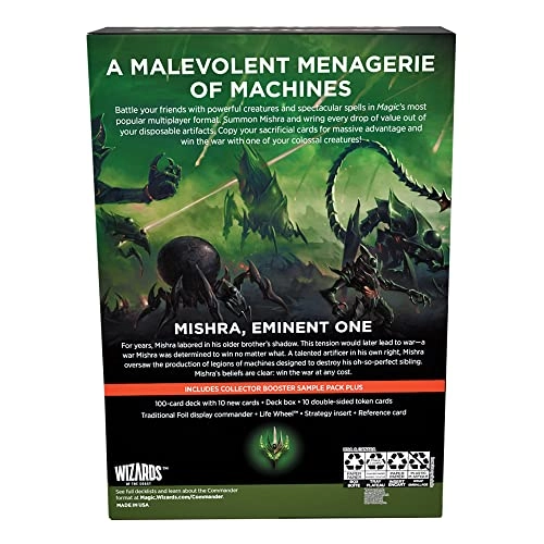 Brothers’ War Retro-Frame Commander Deck - 100-card Mishra’s Burnished Banner + Collector Booster Sample Pack - 2-card