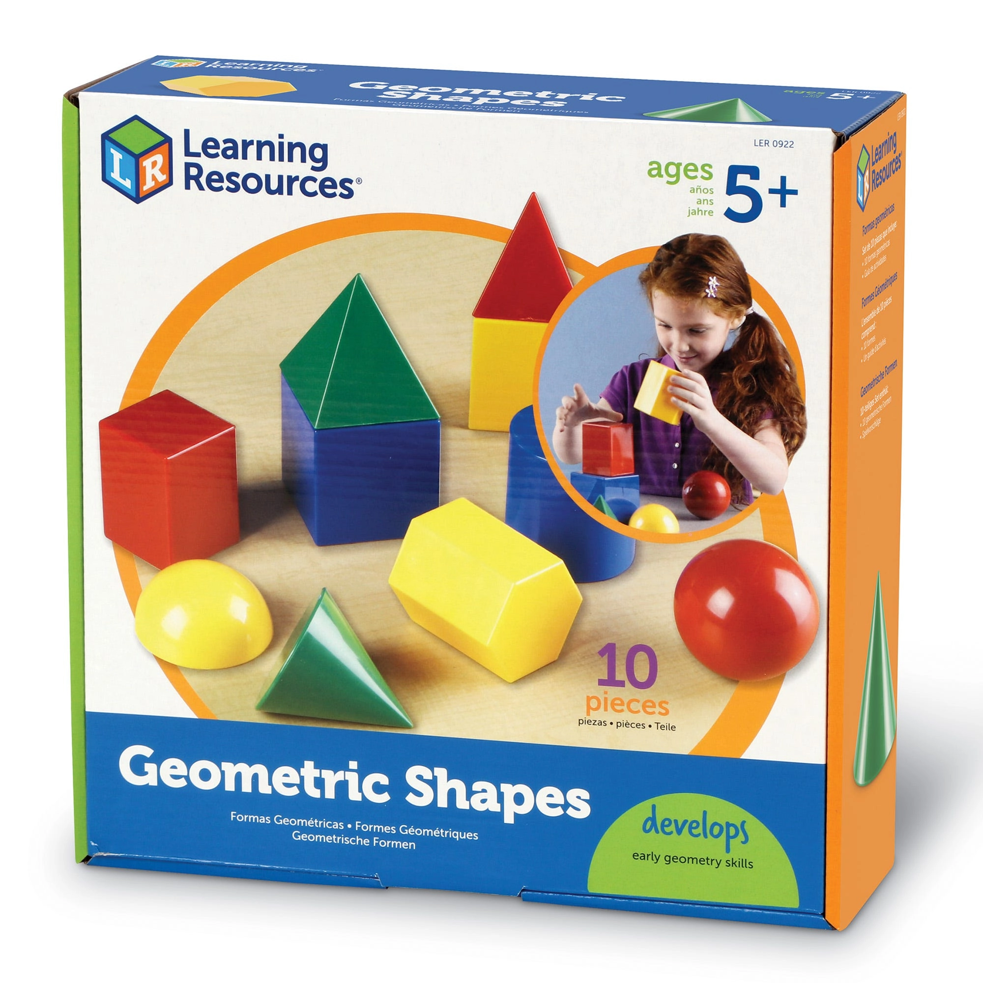 Large Plastic Geometric Shapes - Suitable for 6 years & above