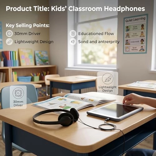 Kids Classroom Headphones Wired Headphone Pack