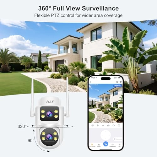 Solar-Powered 4G LTE Outdoor Security Camera 1296p