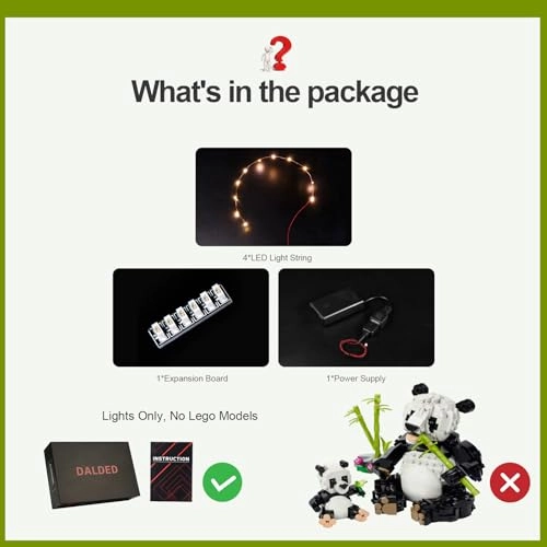 Light Kit for Lego Wild Animals Panda Family - Animal