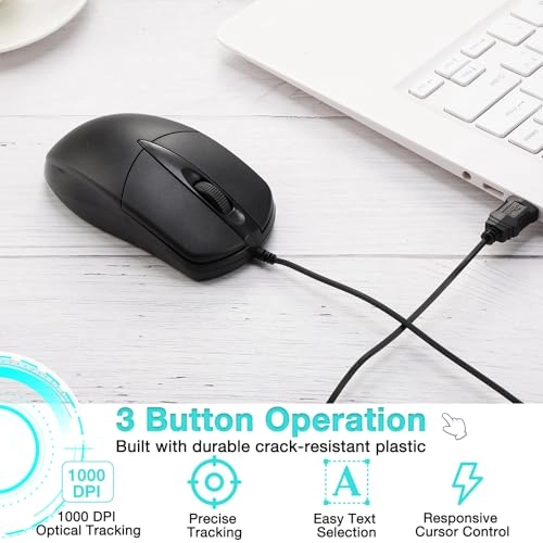 Wired USB Computer Mouse - USB