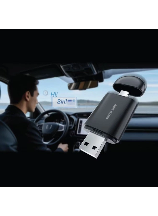 2-in-1 Wireless Adapter - CarPlay Android Auto Bluetooth V5.2