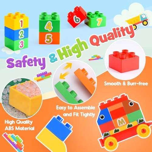 Large Building Blocks Set - 73 pcs