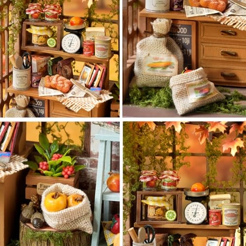 Miniature Wooden Dollhouse Furniture Kit - Creative Room 1:24