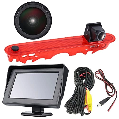 Brake Light Reversing Camera + Rear View Mirror Monitor - Night vision 628 x 586 pixels