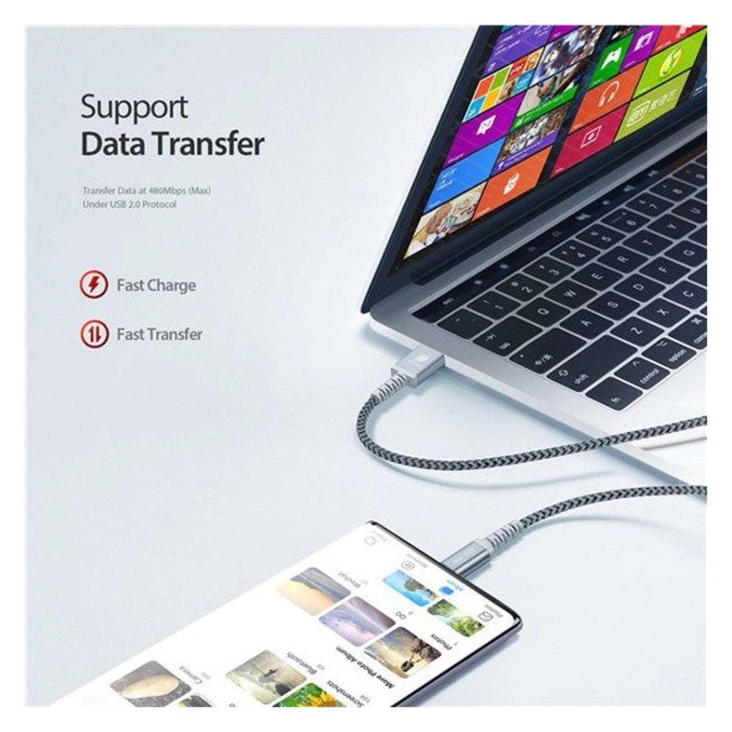 KII-Pro Series USB-C Cable - 1m 2m Bundle