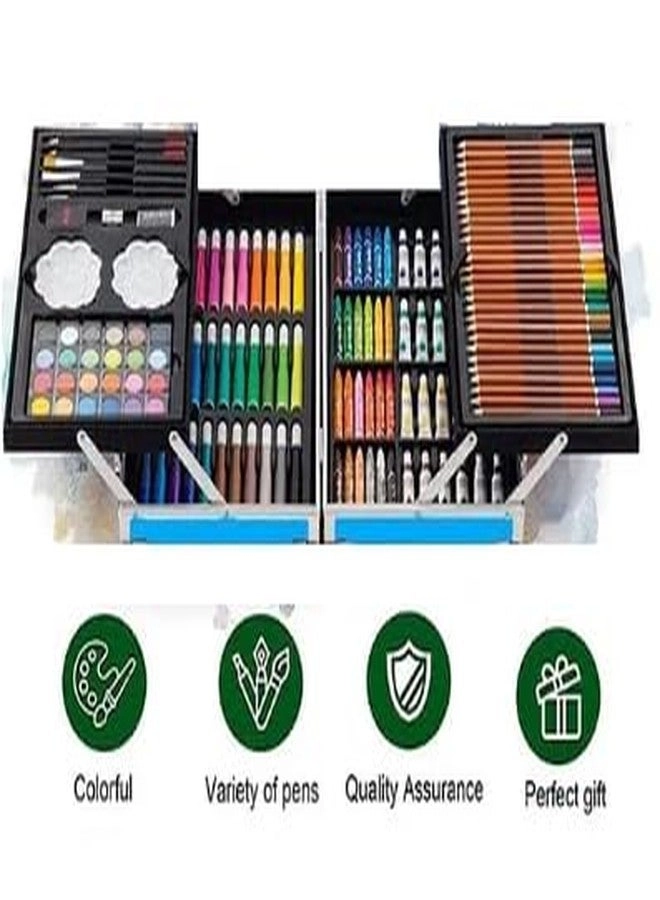 Art Set - 145 Pcs Water Color Pencils Oil Pastel Sketches