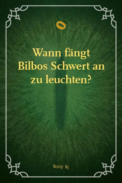 The Unofficial Quiz for Lord of the Rings Fans - Card Game (German)