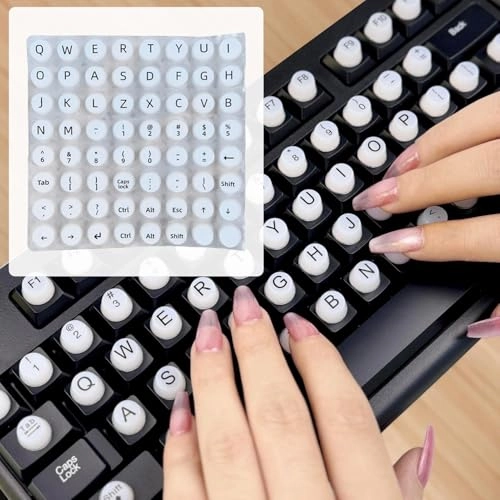 Keyboard Stickers for Long Nails