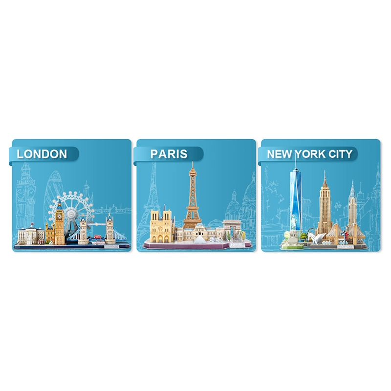 City Line Paris 3D Puzzle (ALGT-MC254H) - 114 pcs