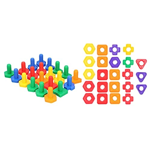 3D Bright Color Building Blocks - Plastic DIY