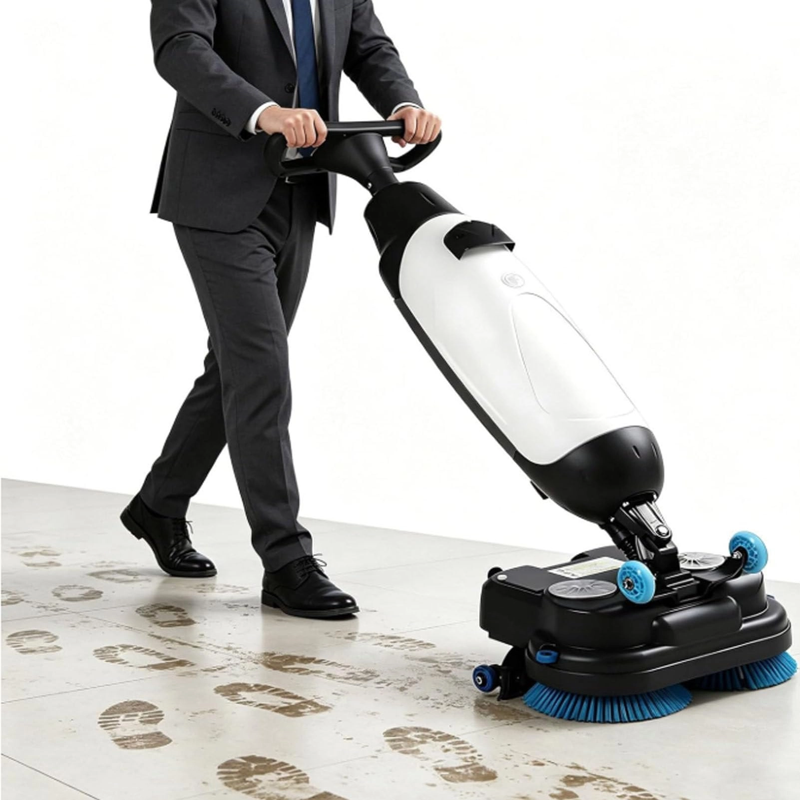 Hand Push Floor Washing Machine - 250W x 2 150W
