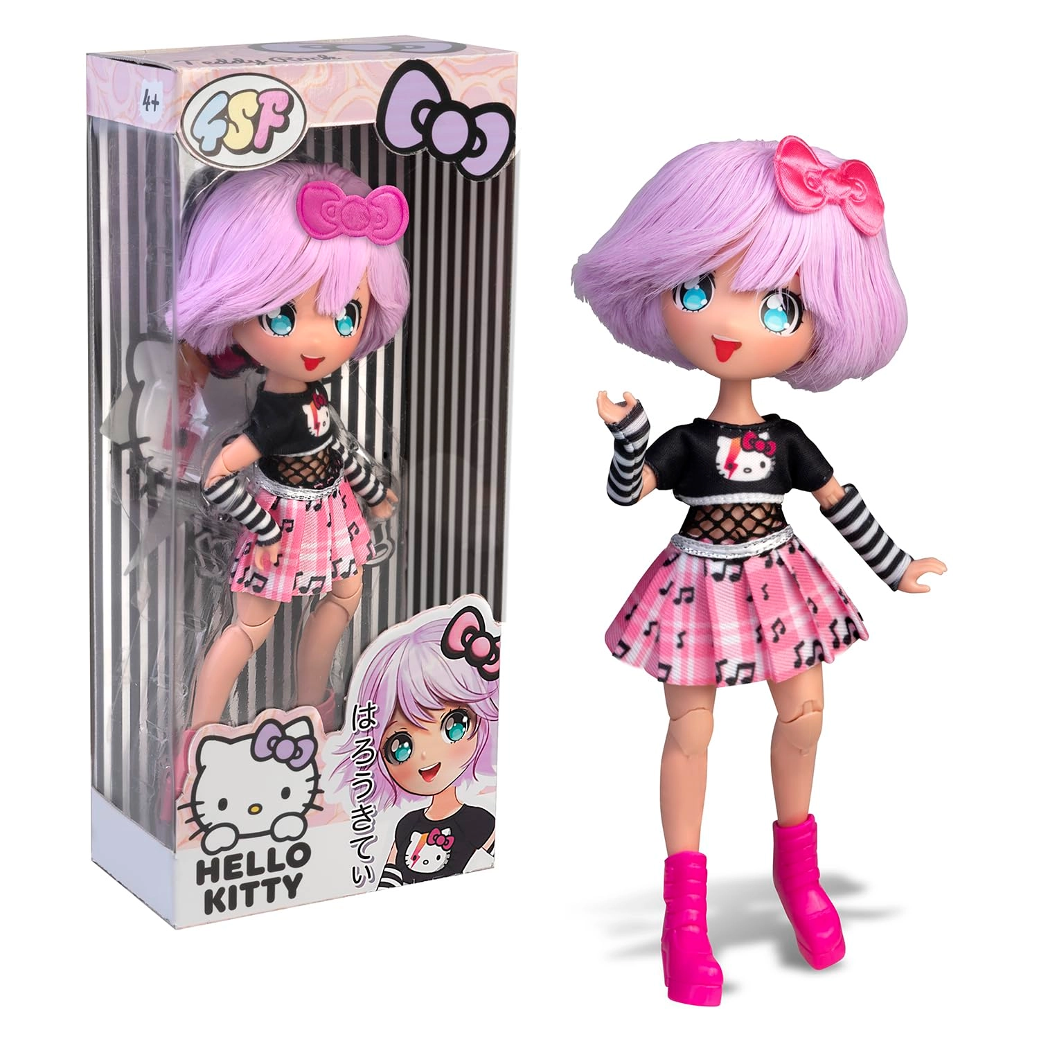 Giochi Preziosi Hello Kitty Doll - Manga Teddy Rock 19.5cm 15 points of articulation