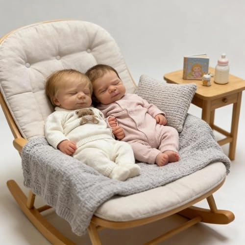 Pascale Reborn Baby Doll - 18 inch Vinyl Ages 3+ Bundle