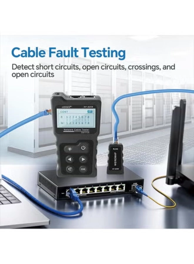 Network Cable Tester - RJ45 Measure Length
