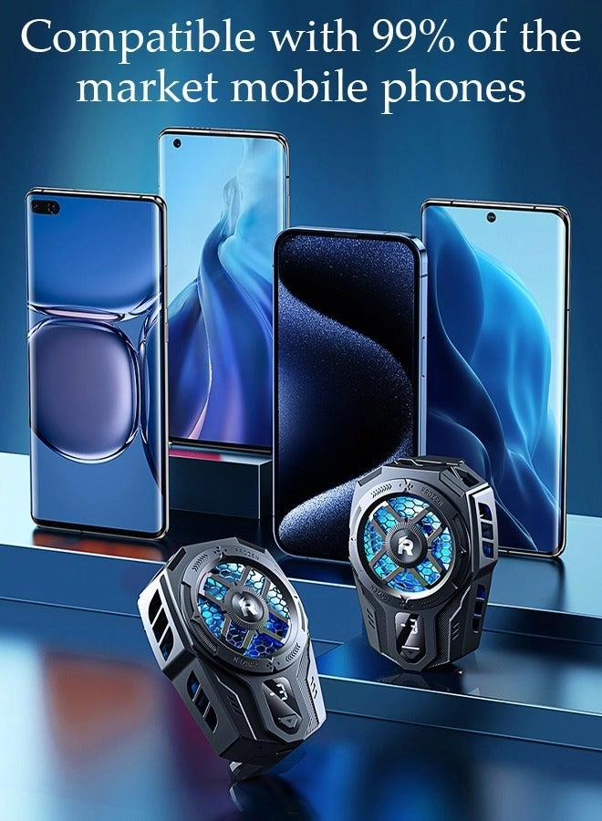 Mobile Phone Cooling Fan - Digital Display Rechargeable