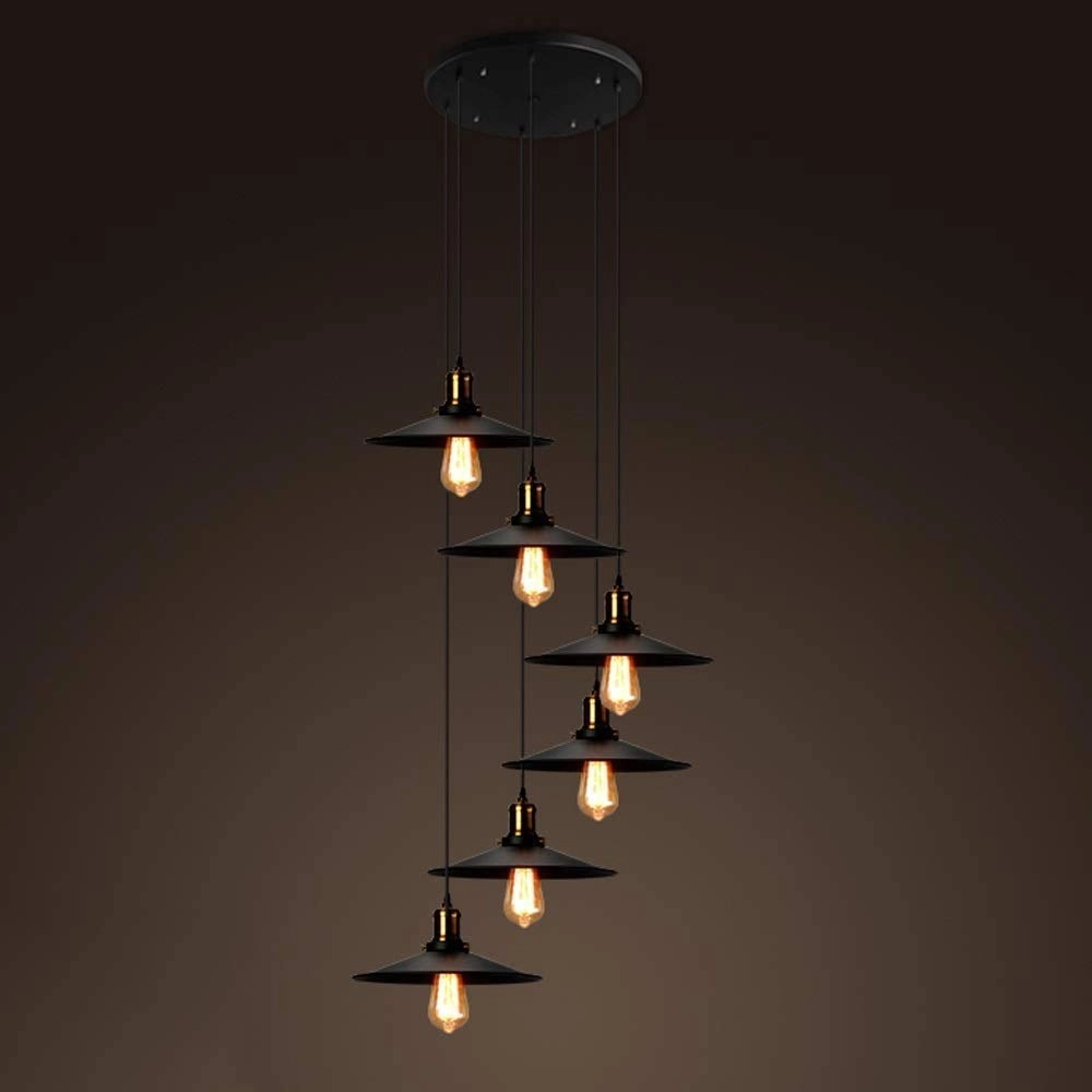KCLQTK Long Stair Chandelier - 6 lights Modern