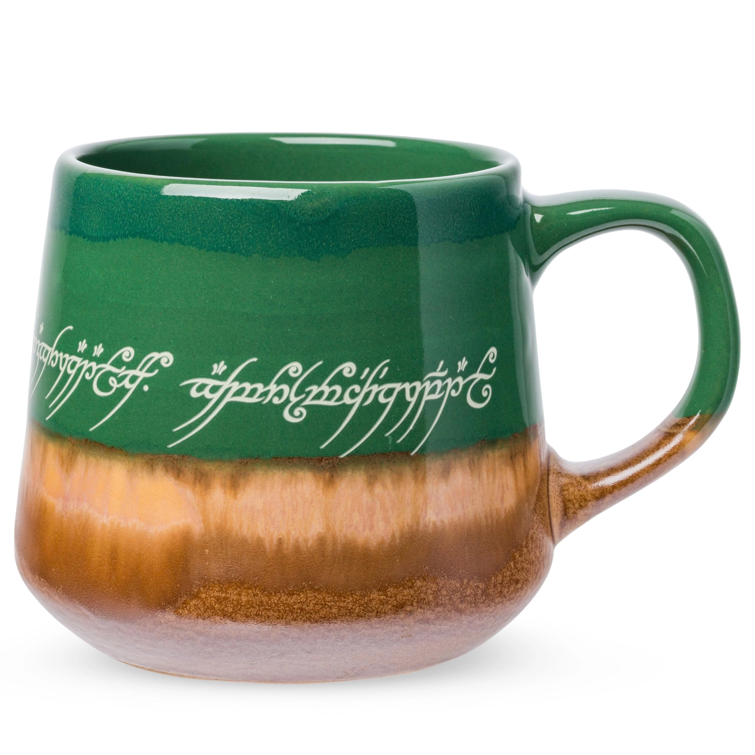 Silver Buffalo Lord of the Rings Elven Text Pottery Mug - 1 pcs