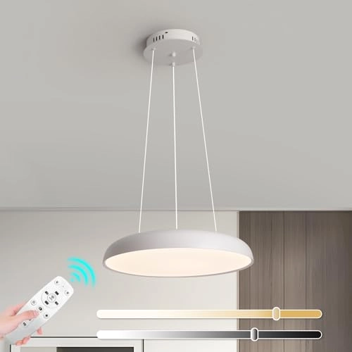 Round LED Chandelier - 3000K–6000K Dimmable