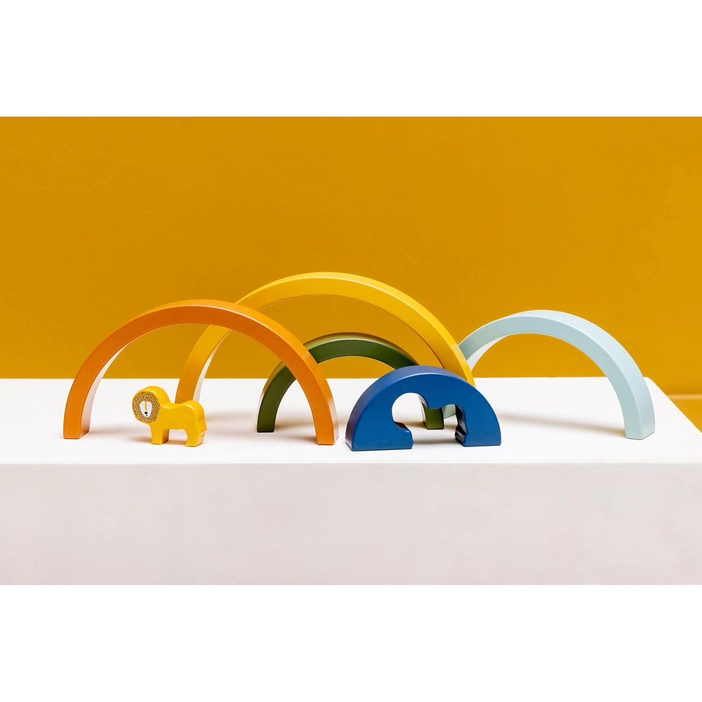 Wooden Rainbow Stacking toy - Suitable for 12 months & above