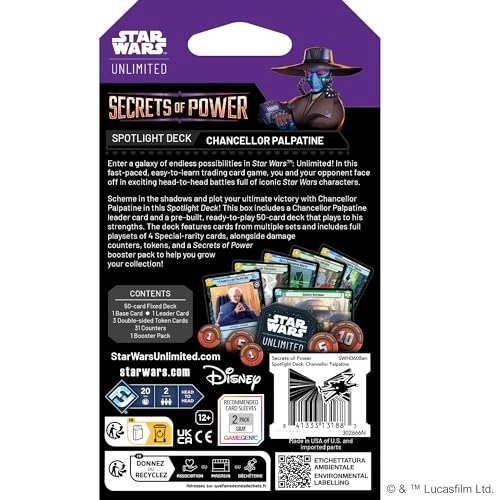 Star Wars: Unlimited: Secrets of Power - Chancellor Palpatine Spotlight Deck