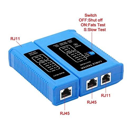 LCD Cable Length Test - RJ11 RJ45 BNC PoE PING