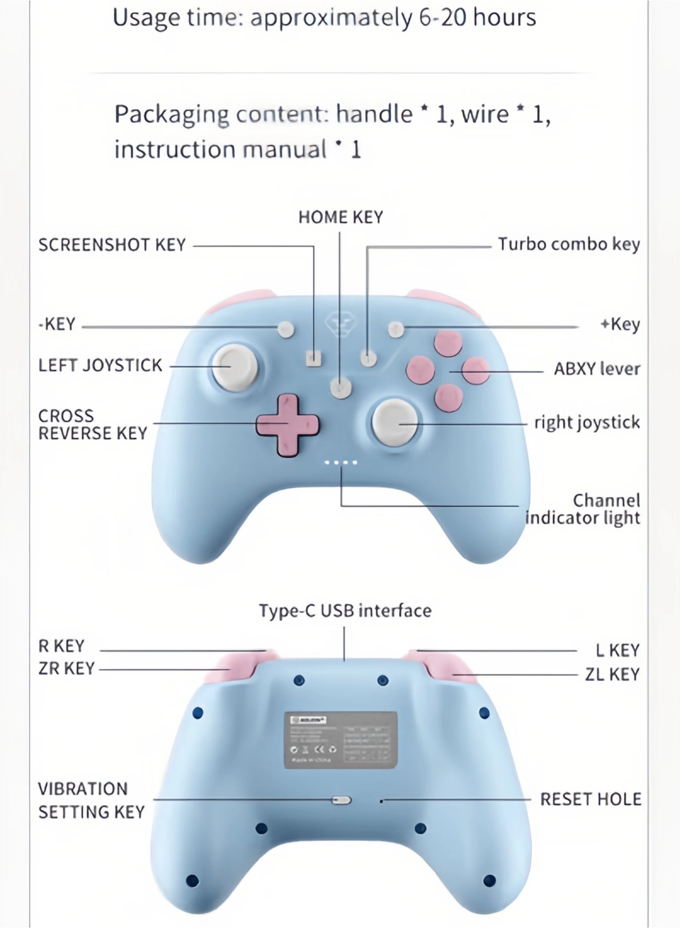 Gaming Controller - Nintendo Switch PC Android iOS