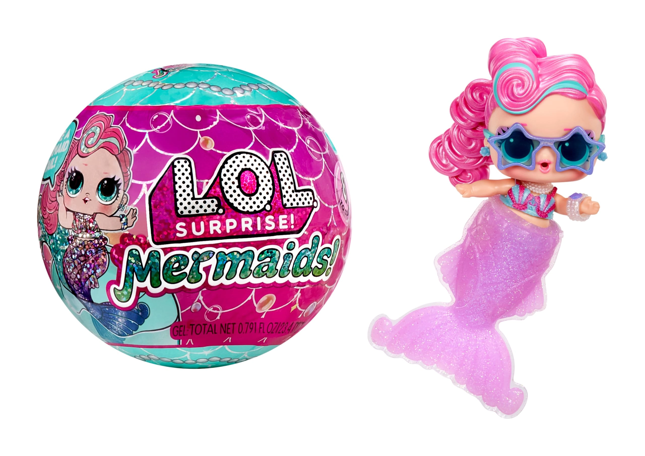 MGA Entertainment Mermaids Tots - Color Change Tail 8 Dolls Ages 4+
