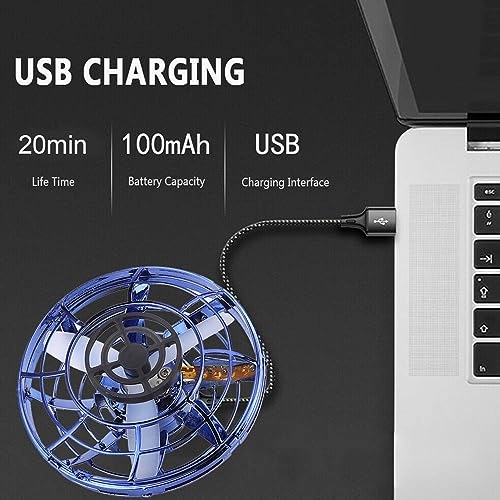 Flying Mini Drone - 360 Degree Rotation, LED Lights, Quick Takeoff