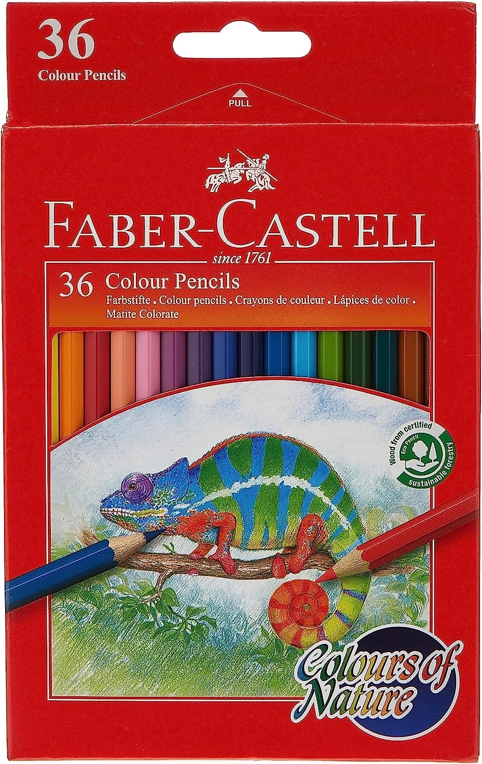 Faber-Castell Colours of Nature Coloured Pencils - 36 Pcs
