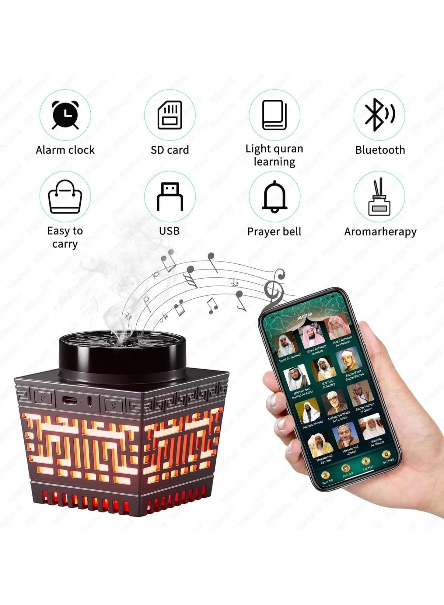 Quran Speaker - Bakhoor Burner Remote Control