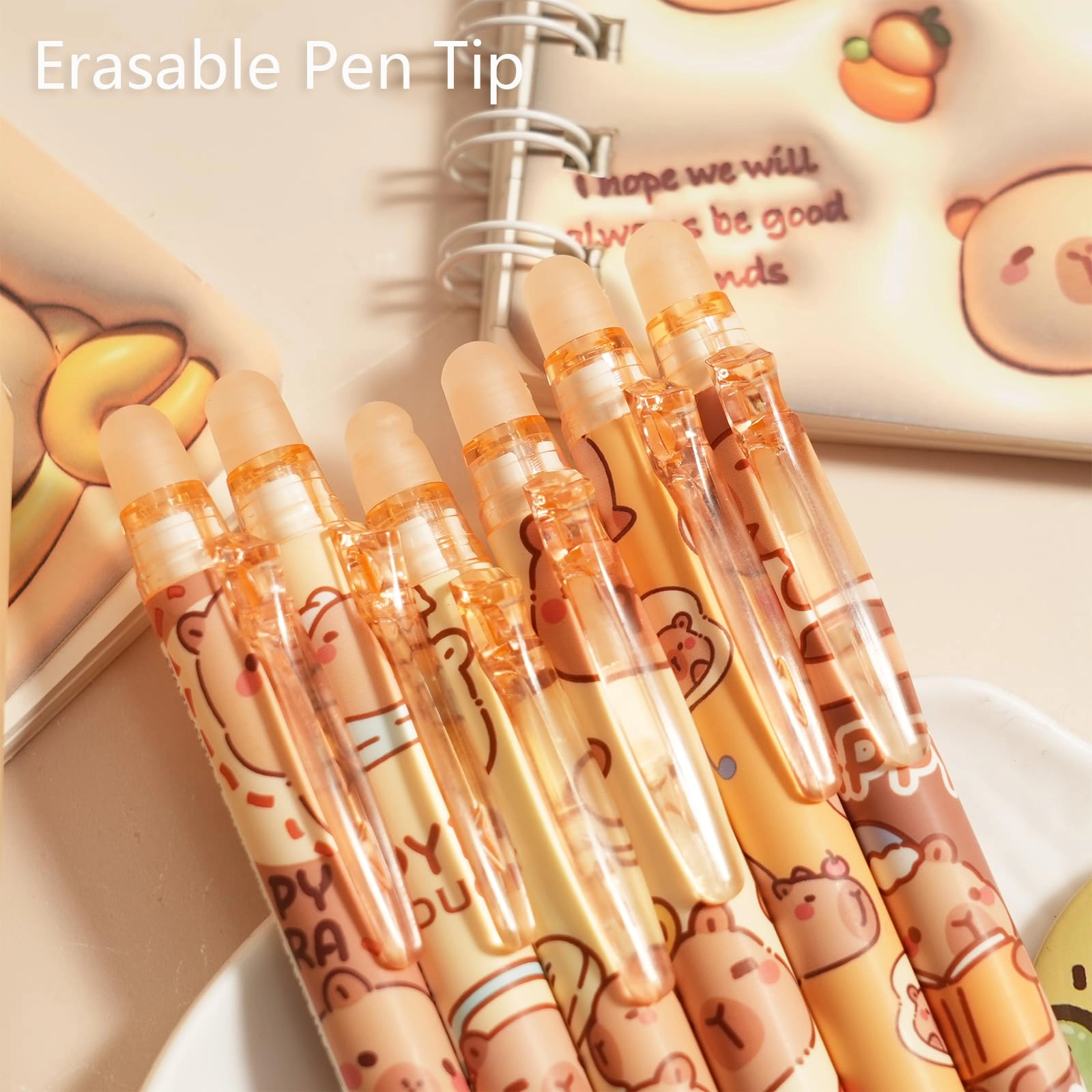 Cute Erasable Pen - 12-Pack 0.5mm