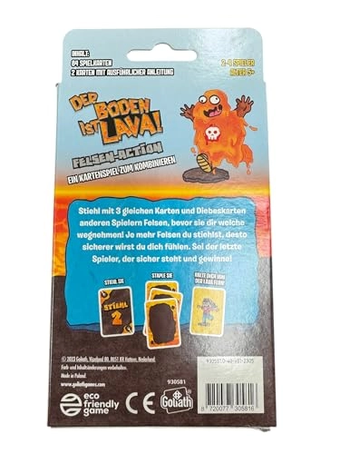 The Floor is Lava Rock Rumble - Card Game