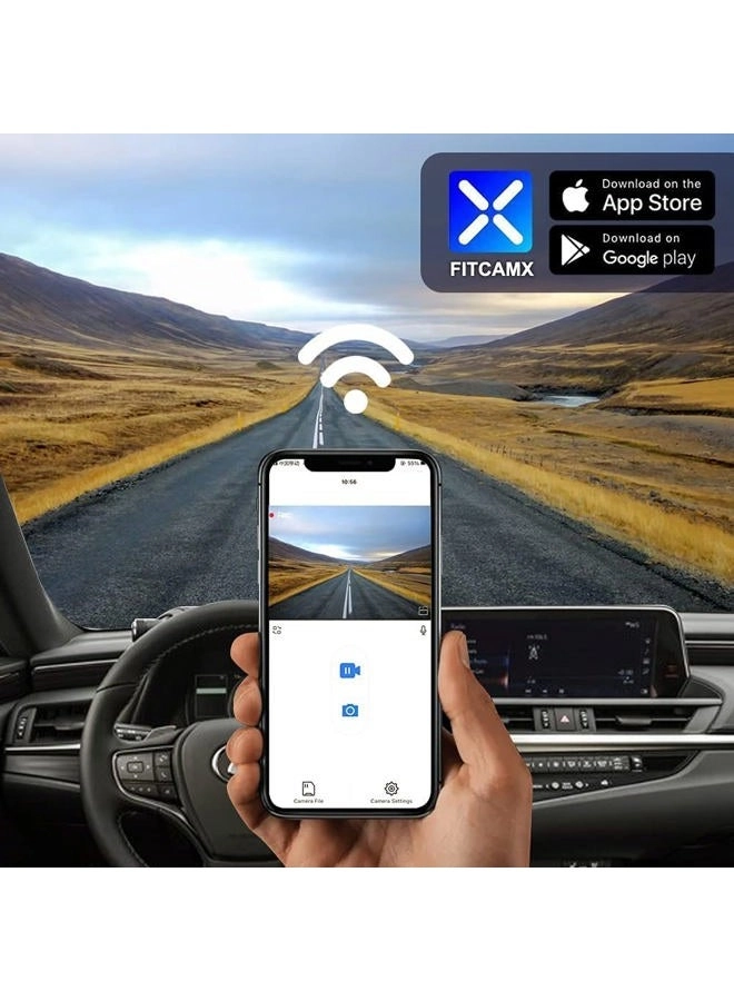 4K Dash Cam - 2160P 30fps for Lexus ES350 ES300h F Sport ES250 2019 2020 2021 2022 2023