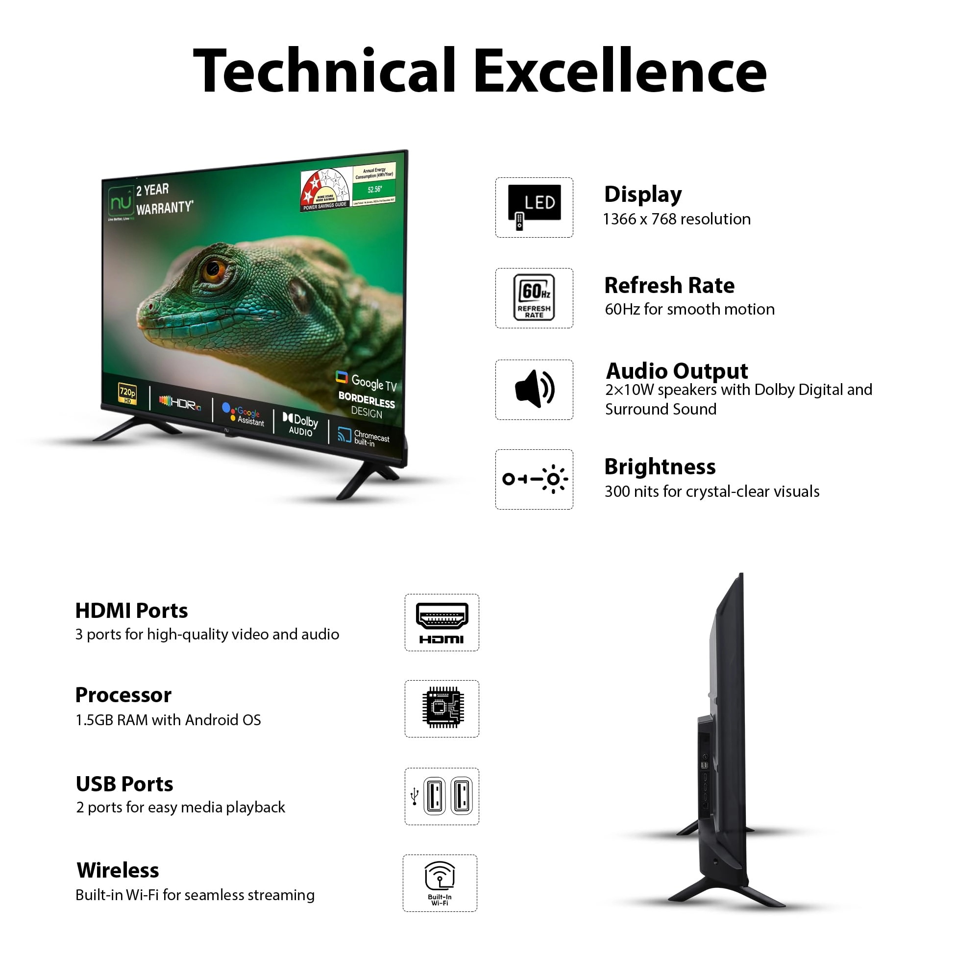 32Qled - 32 inches